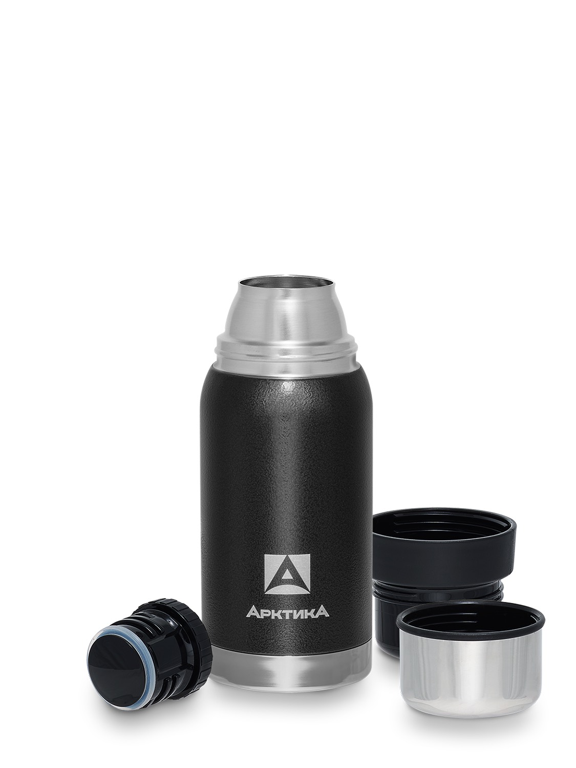Термос бытовой, вакуумный (для напитков), тм "Арктика", 500 мл, арт. 106-500 (чёрный)