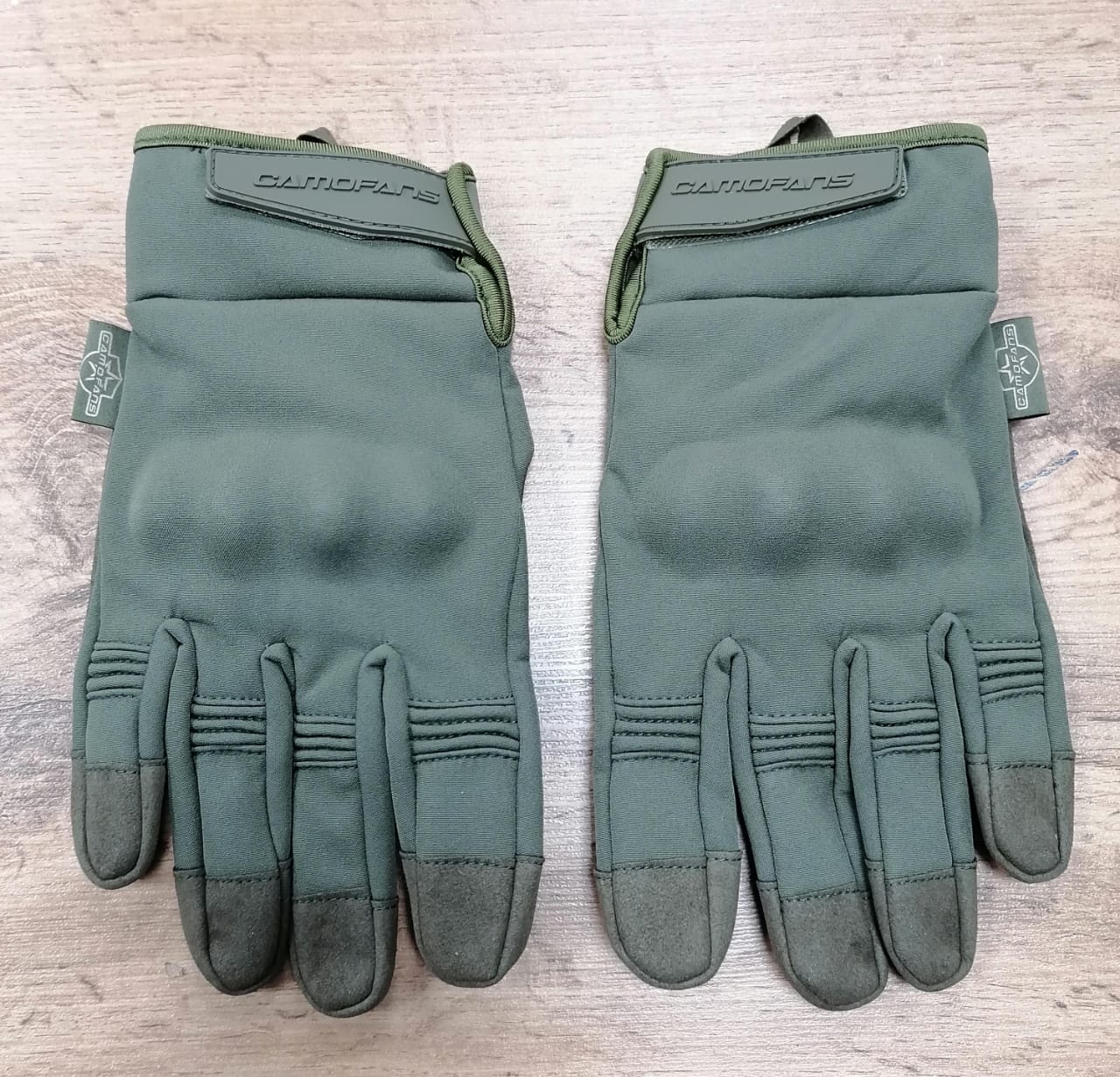 Перчатки тактические утепленные сенсорные Camofans А24 олива