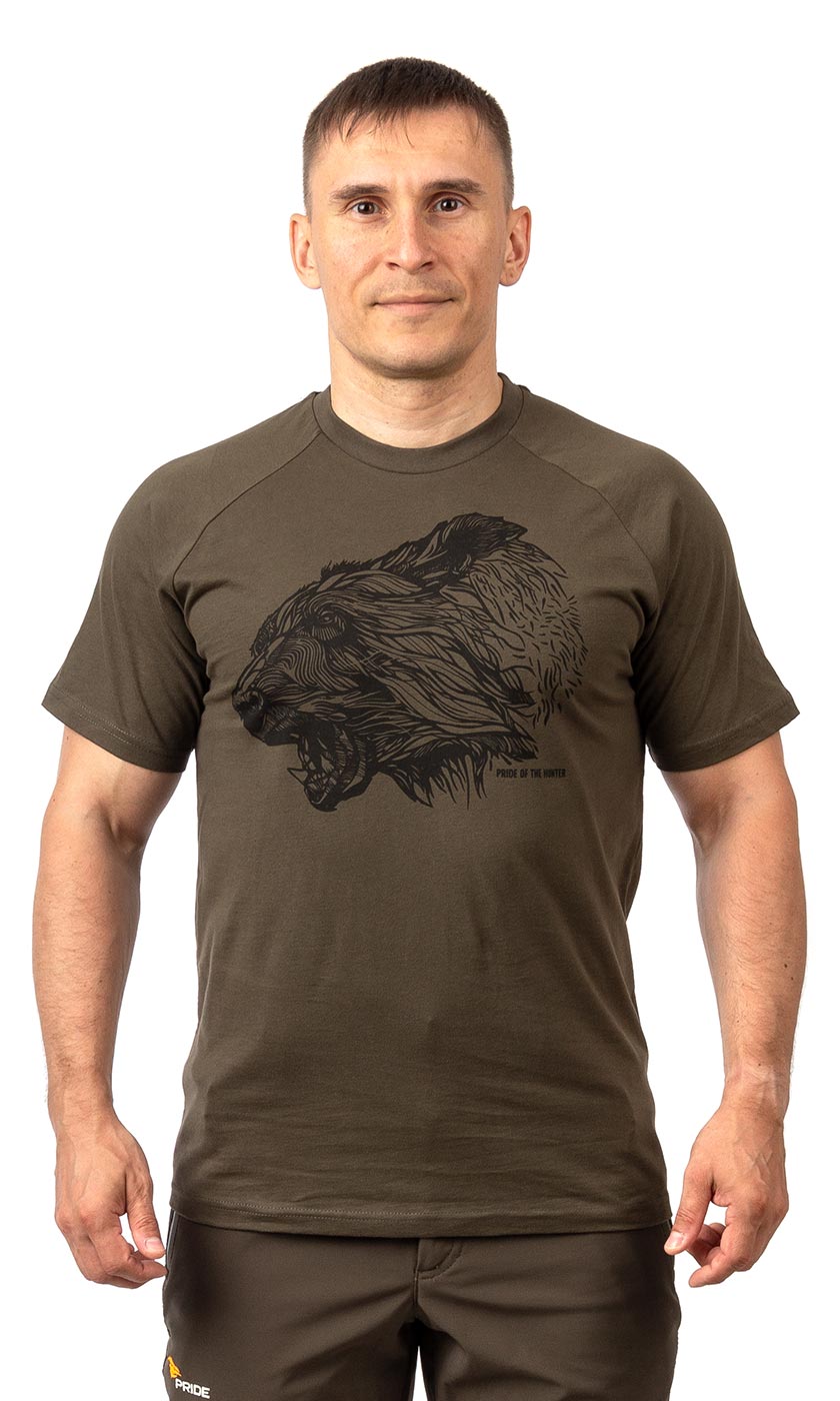 Футболка PRIDE Taiga king т.хаки