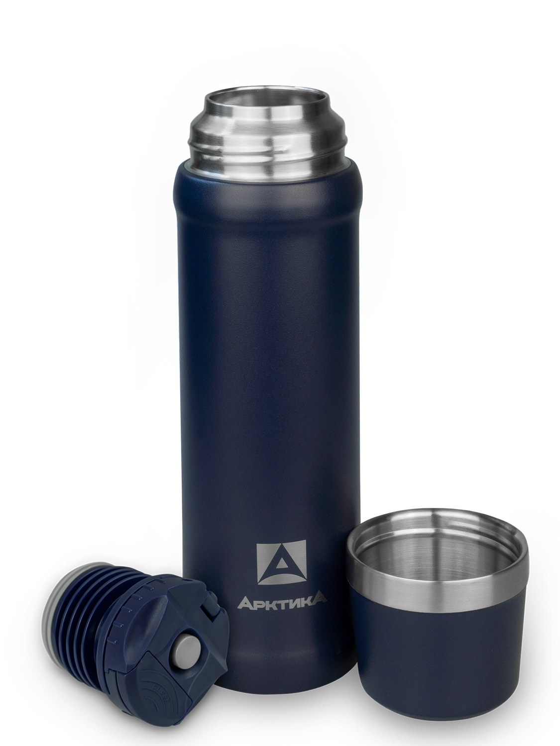 Термос бытовой, вакуумный, питьевой тм "Арктика", 600 мл, арт.111-600 (синий)