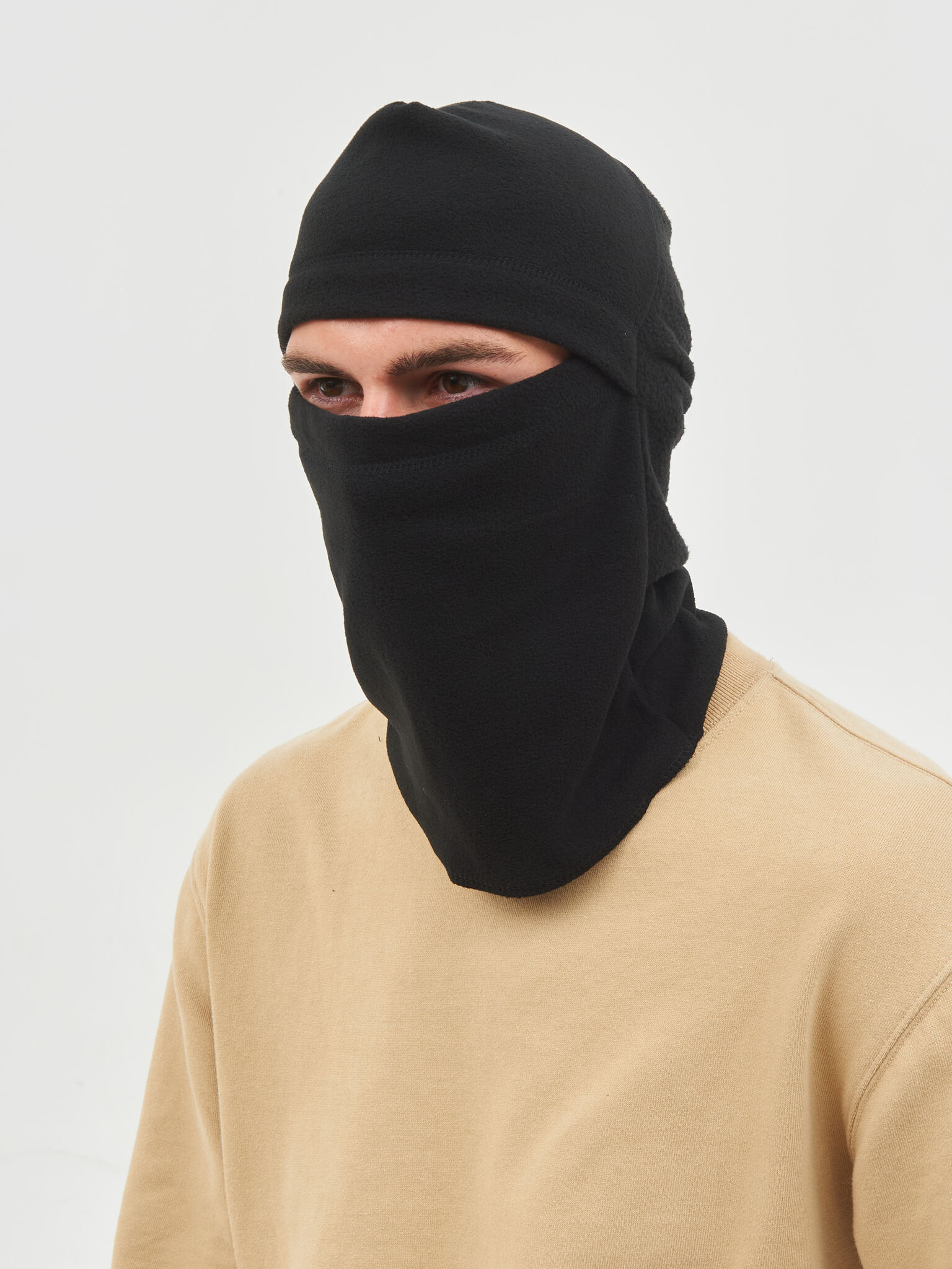 Балаклава Флис (280гр/м) цвет Черный (Размер 58-60)