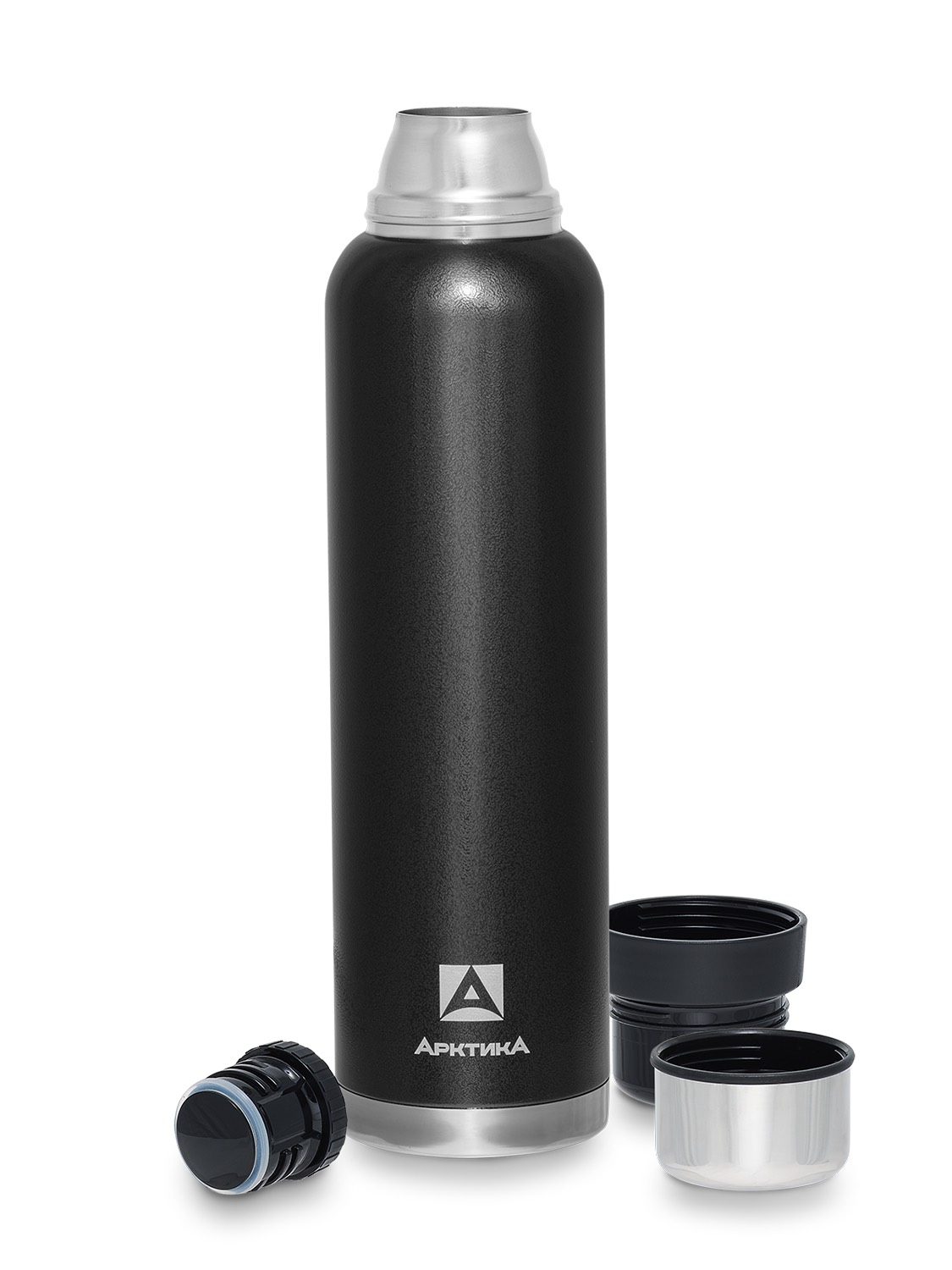 Термос бытовой (для напитков), тм "Арктика", 1600 мл, арт. 106-1600 (чёрный)