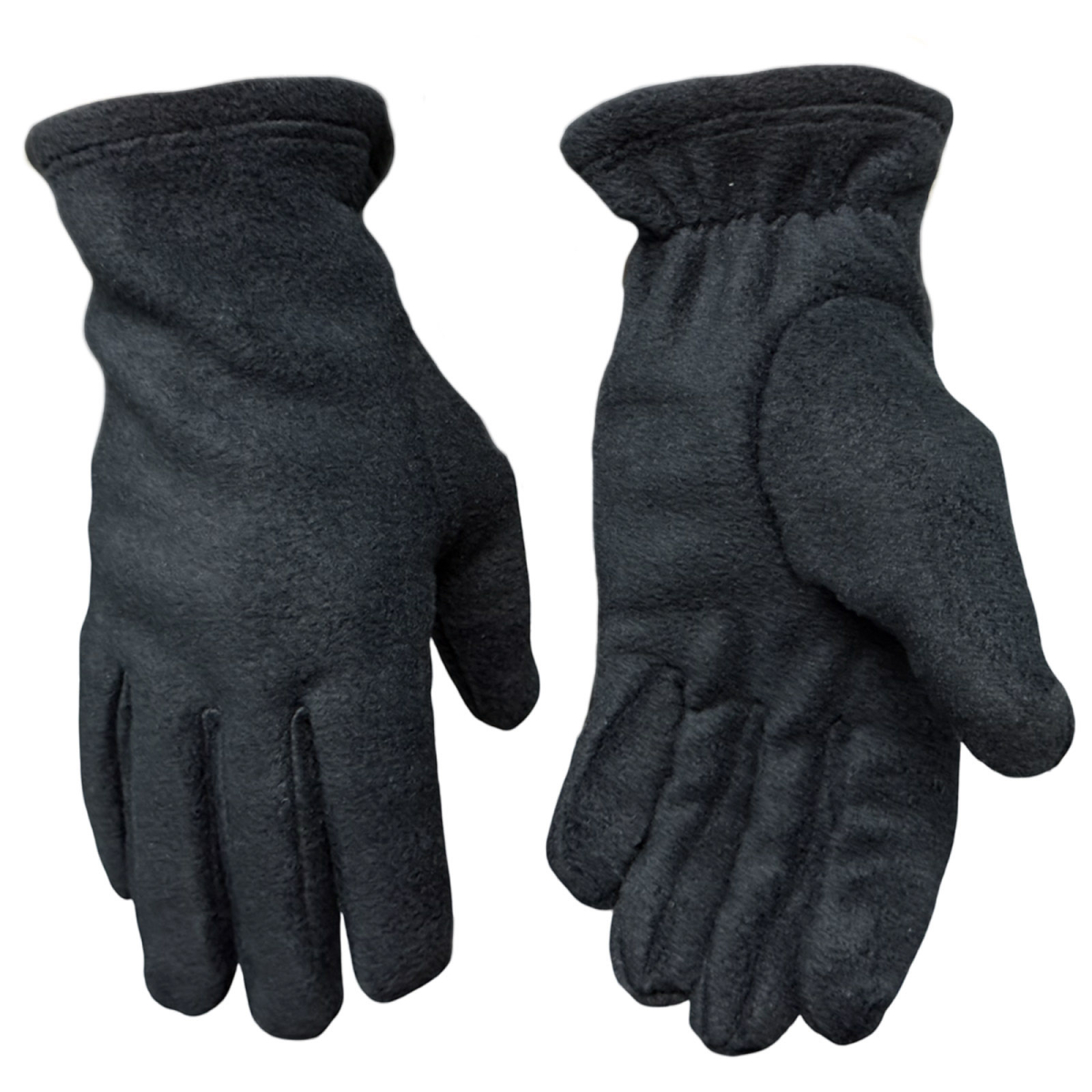Перчатки флисовые зимние (Черный)
