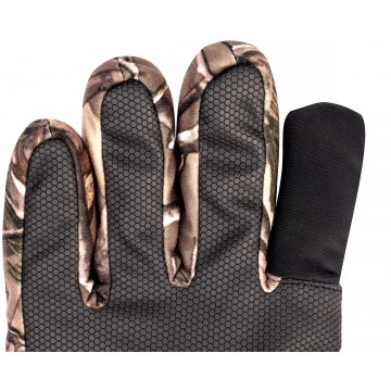 Перчатки утепленные HUNTER КМФ, цв. Лес Helios