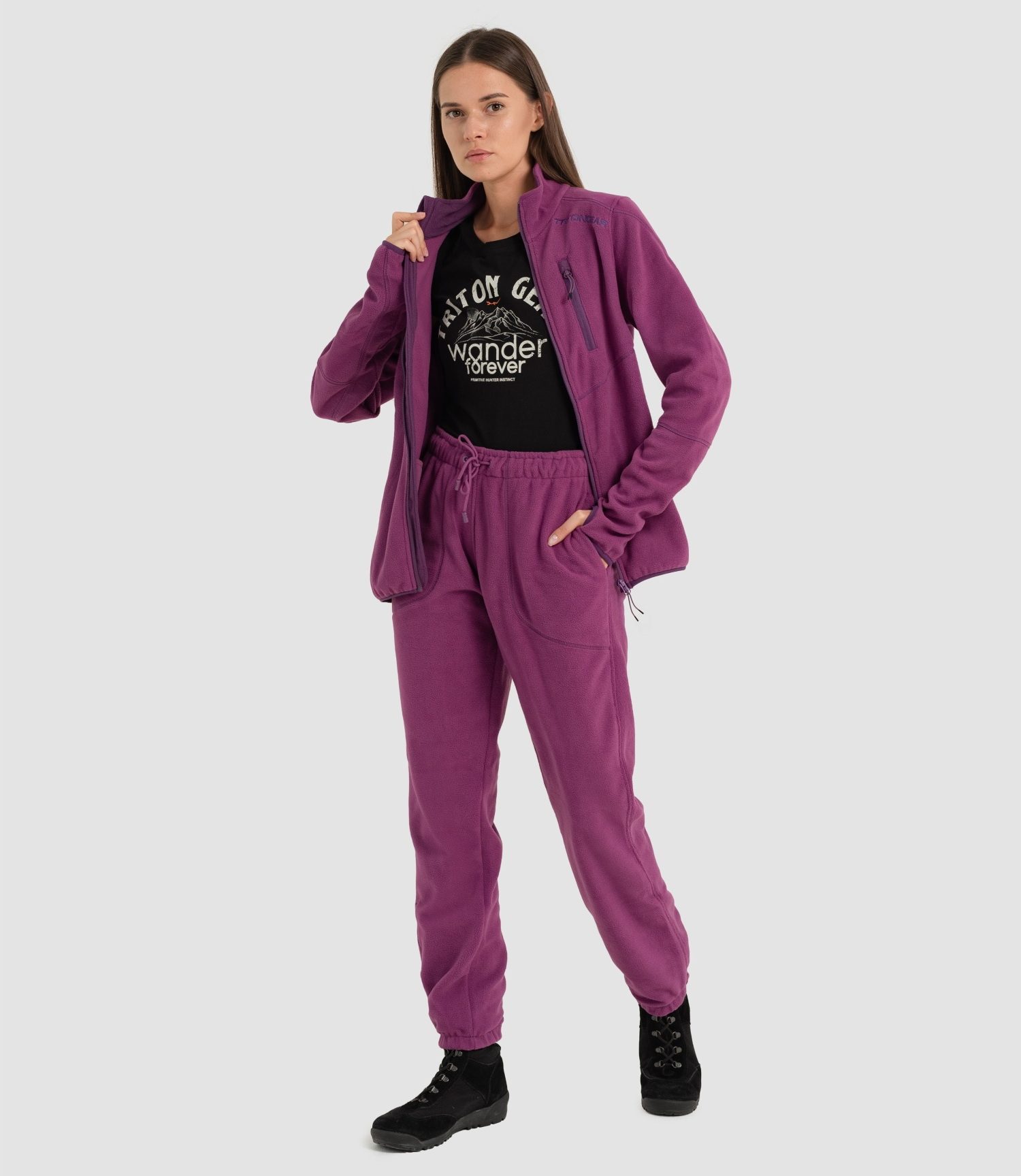 Костюм "RICH" Женский Флис, Фиолетовый