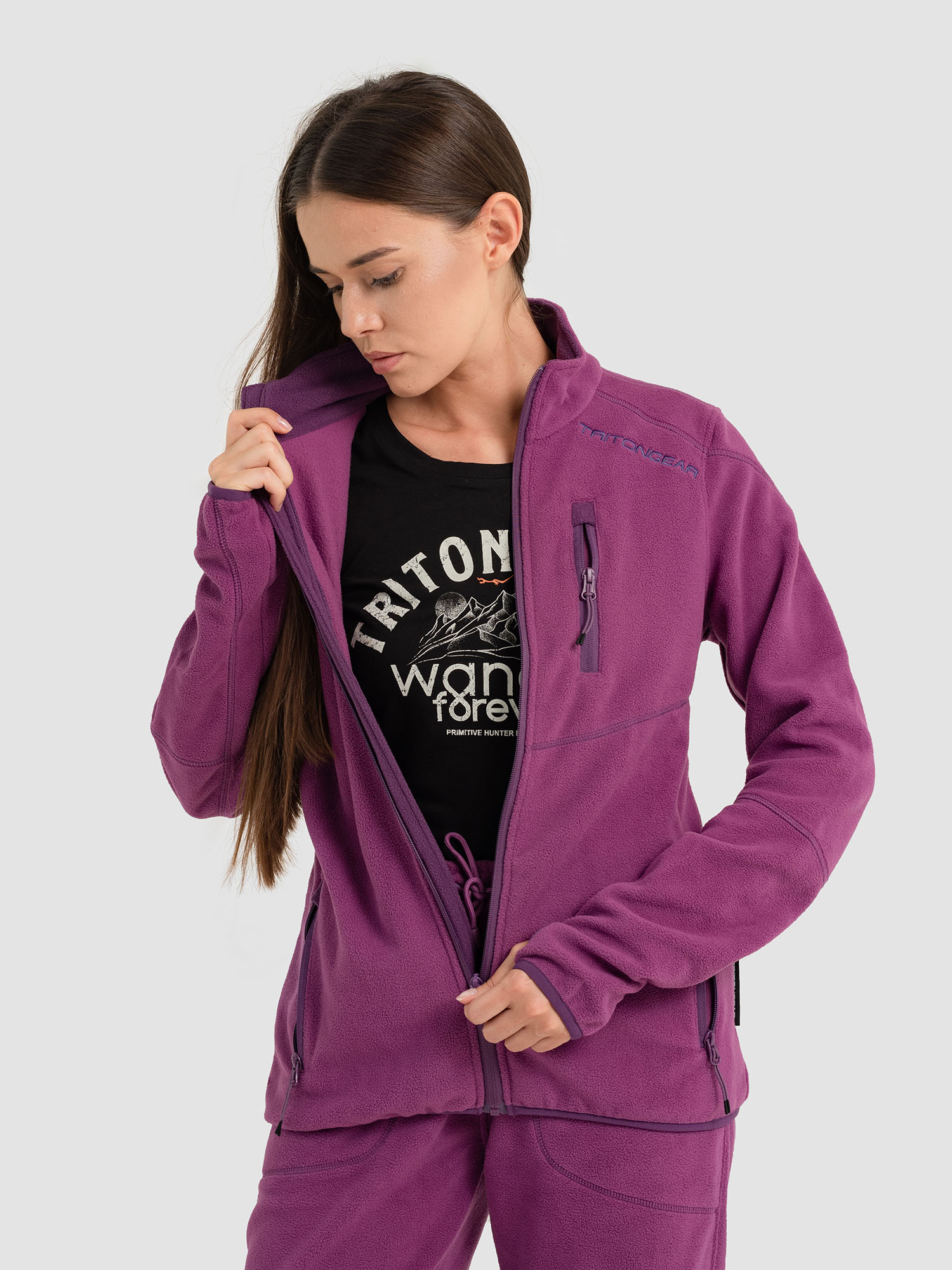 Костюм "RICH" Женский Флис, Фиолетовый