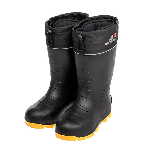 Сапоги утепленные Nordman Quaddro  черный/желтый шипы, -70С