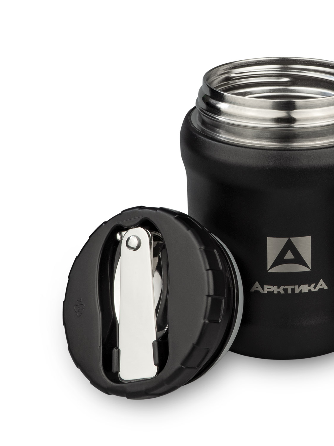 Термос для еды вакуумный бытовой тм «Арктика» 0.5 л, арт. 311-500 (чёрный)