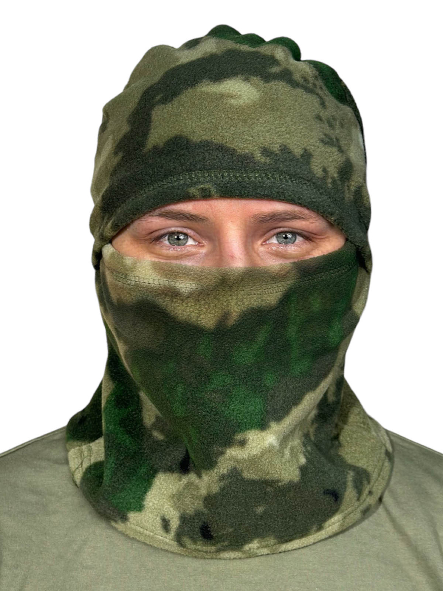 Балаклава подшлемник из флиса (Защитный камуфляж)