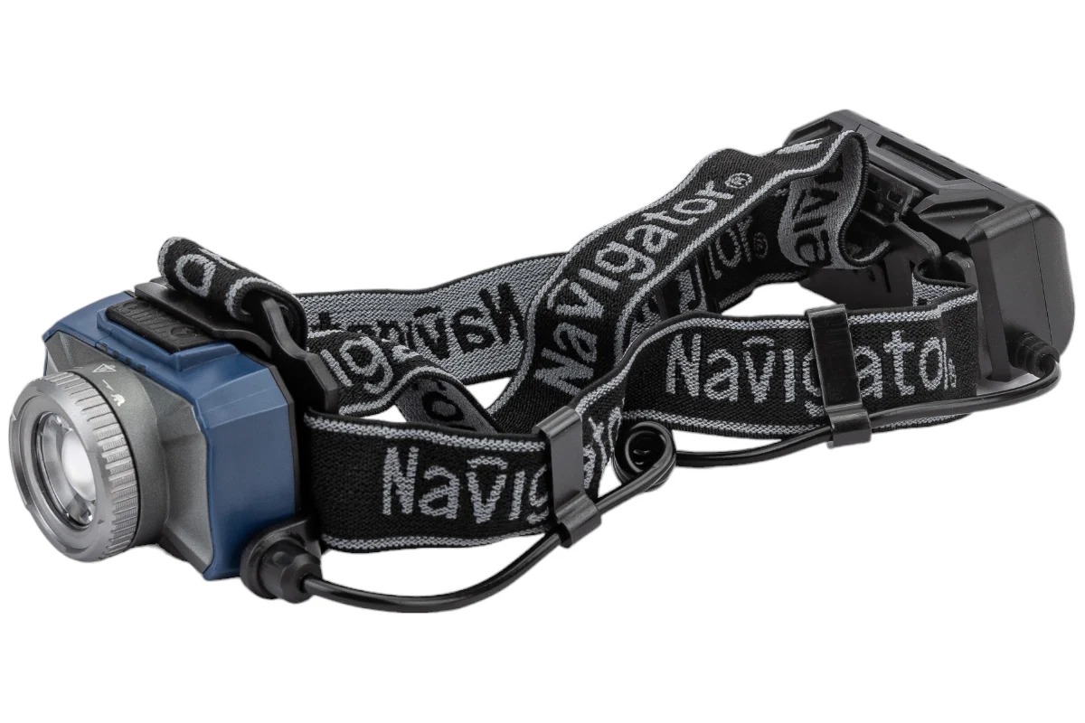 Фонарь Navigator 14 238 NPT-H18-ACCU налоб. 1CREE LED 10 Вт,7 реж, Li-ion 2Ач