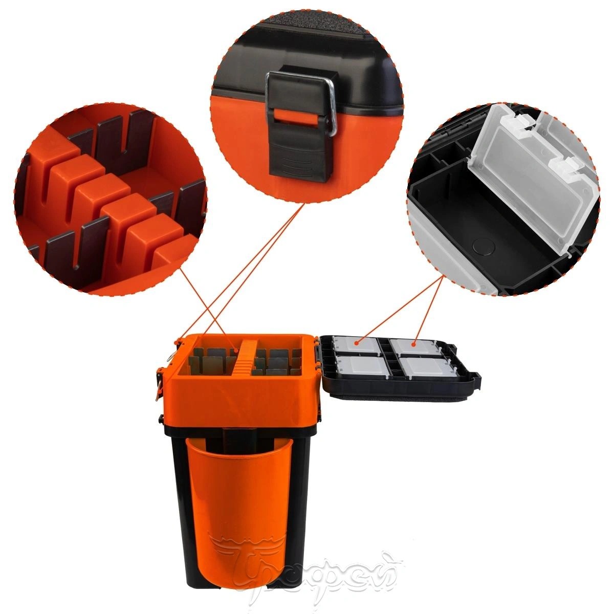 Ящик зимний FishBox (19л) оранжевый Helios