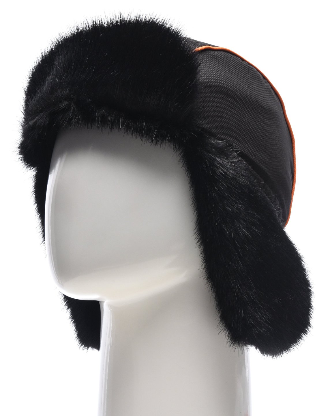 Шапка ушанка зимняя Siberia Breathable  хаки/черный Норка