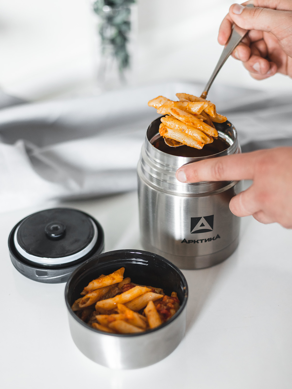 Термос вакуумный, бытовой, с широким горлом в чехле тм "Арктика",  750 мл, арт. 301-750А