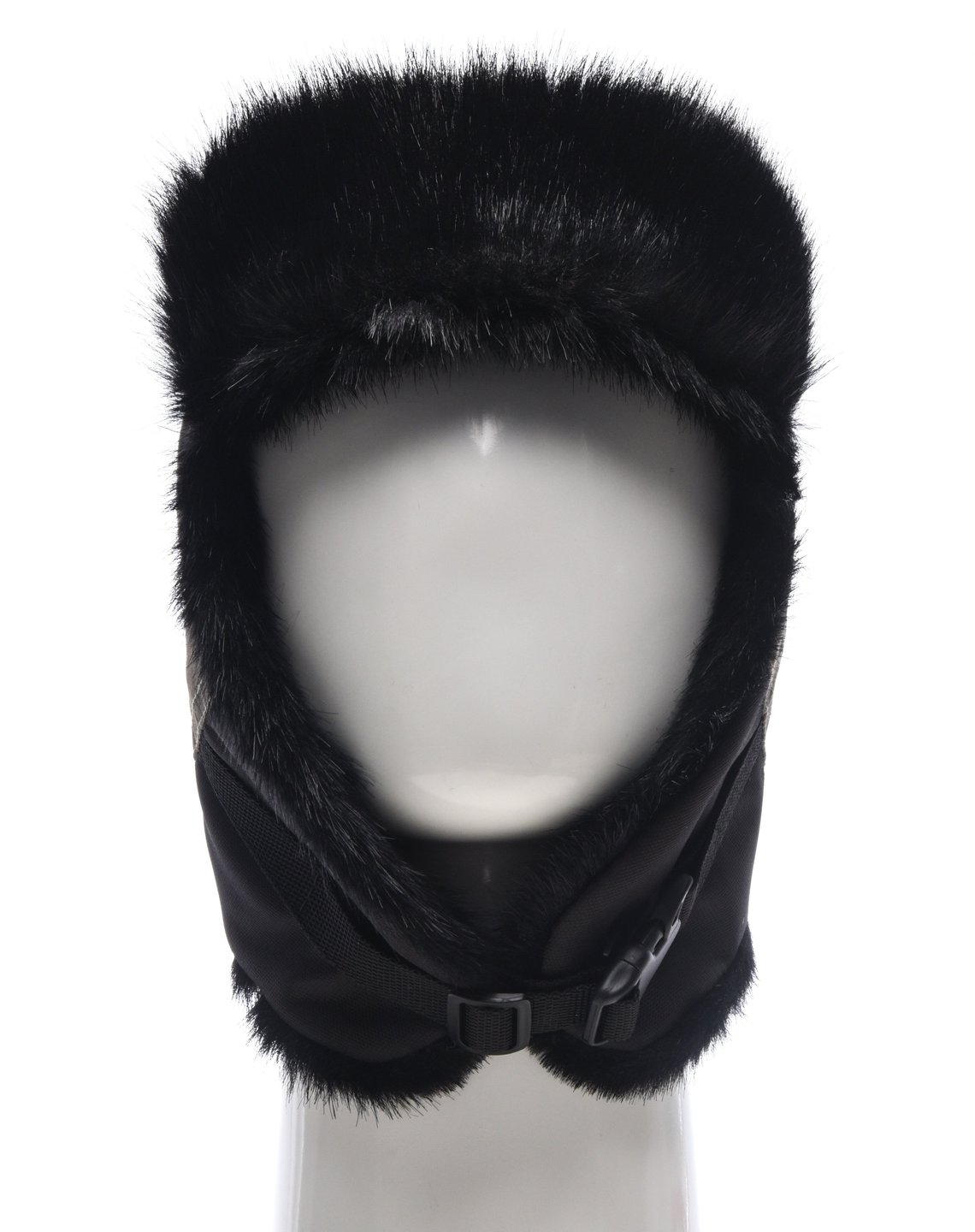 Шапка ушанка зимняя Siberia Breathable  хаки/черный Норка