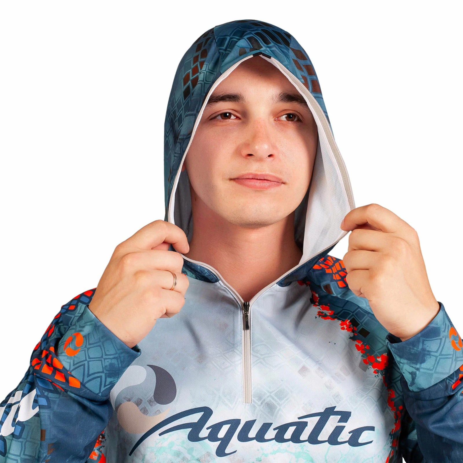Джерси Аquatic 05 с капюшоном синий