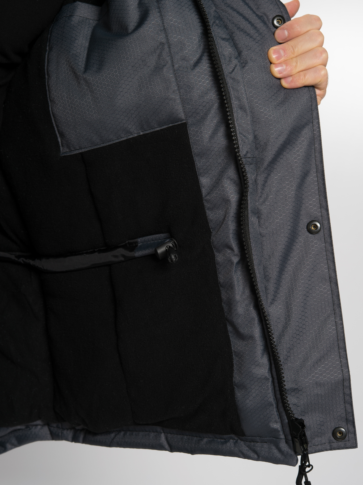 Костюм зимний Huntsman Полюс ткань Cell цвет Серый/Черный