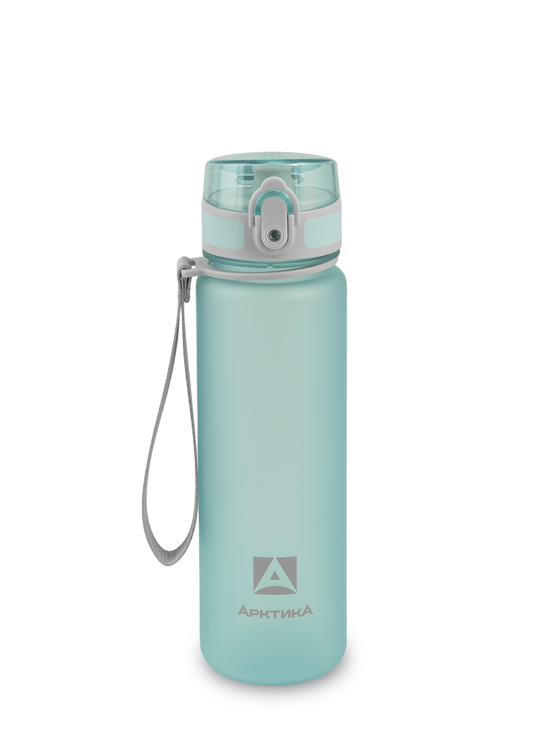 Бутылка тритановая арт.720-500-CNM, 500 мл, голубая матовая, с ситечком