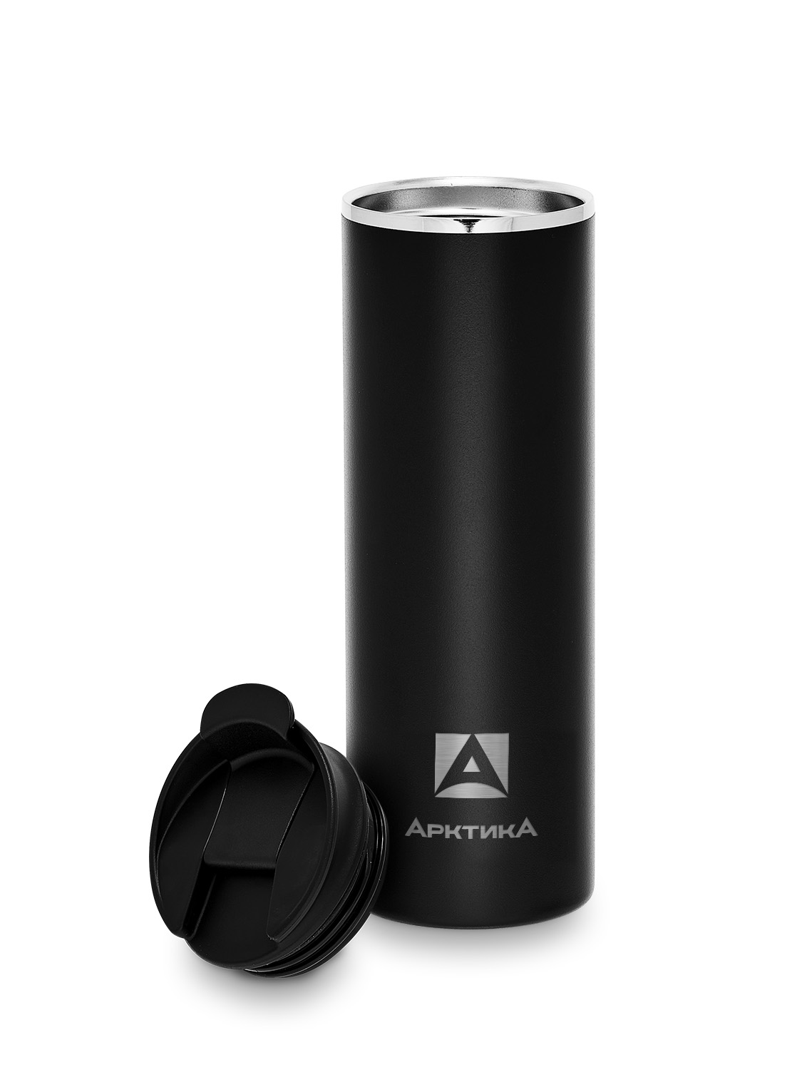 Термос-кружка вакуумный, тм «Арктика», 0.48 л, арт. 710-480 чёрный