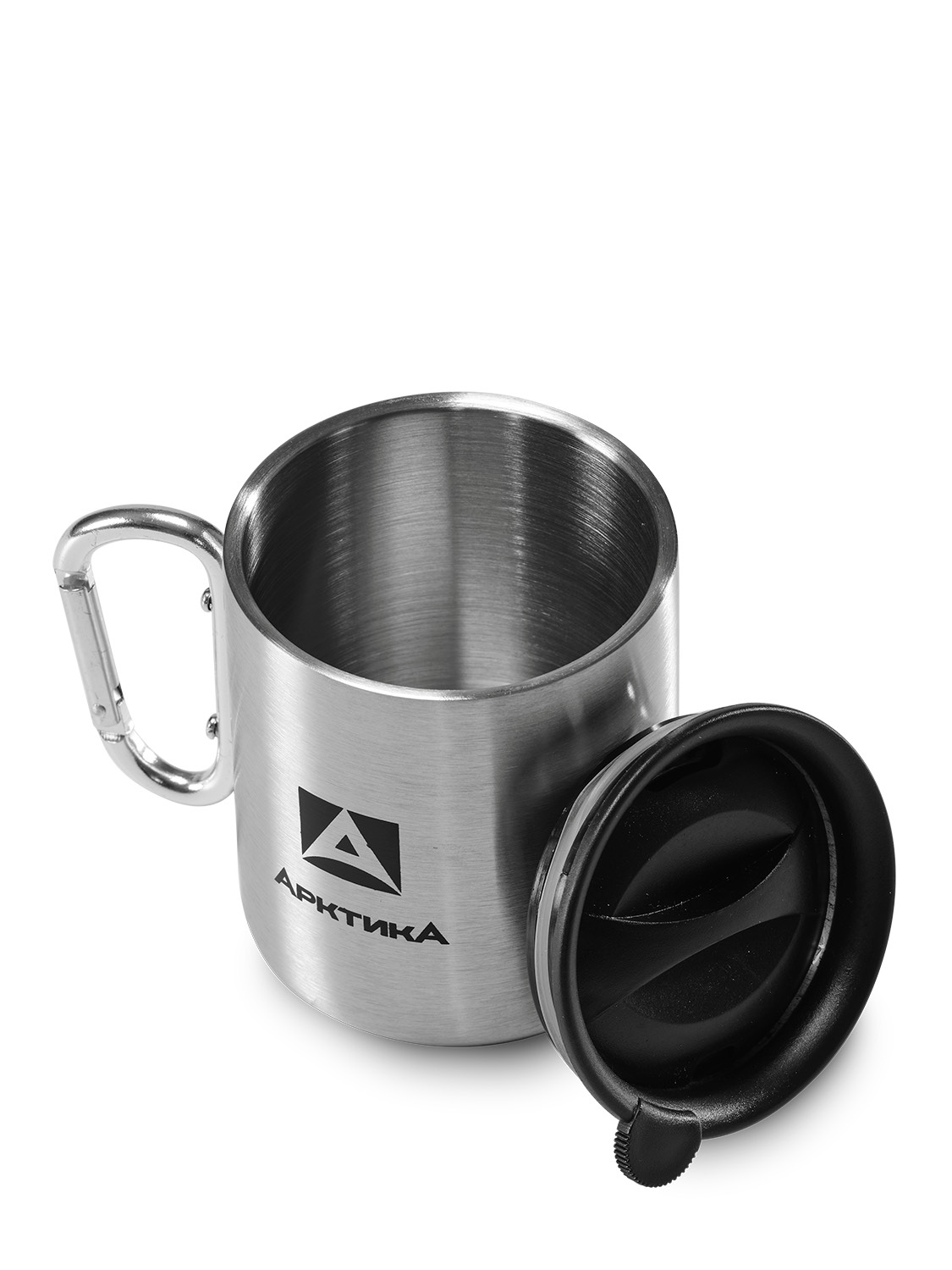 Термокружка невакуумная,  тм «Арктика», 400 мл, арт. 801-400К с карабином