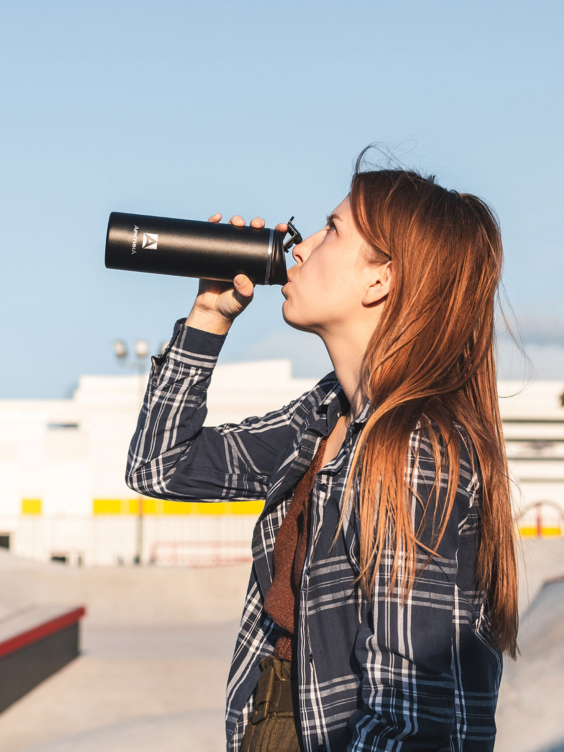 Термос-кружка вакуумный, тм «Арктика», 0.48 л, арт. 710-480 чёрный