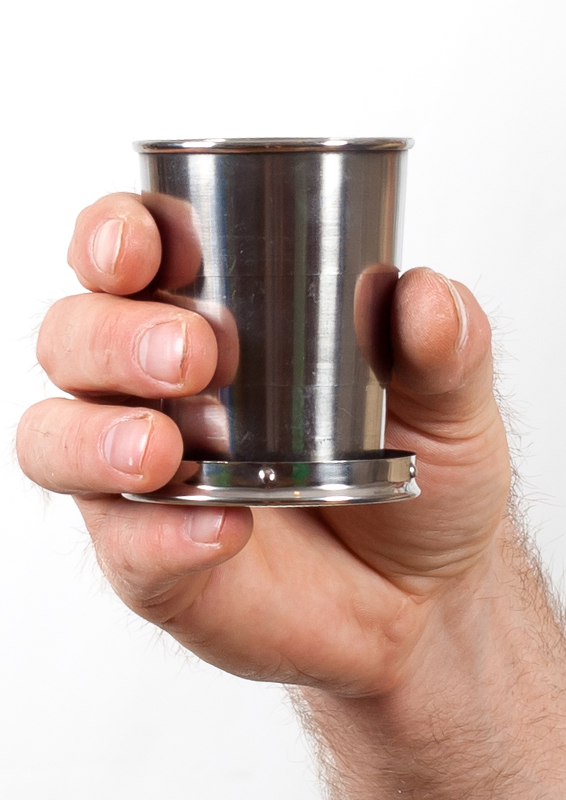 Стаканчик складной с карабином (3 кольца)