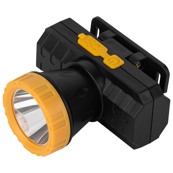 Фонарь ЭРА GA-802 аккумуляторный, мощный, яркий 2 режима , желто-черный