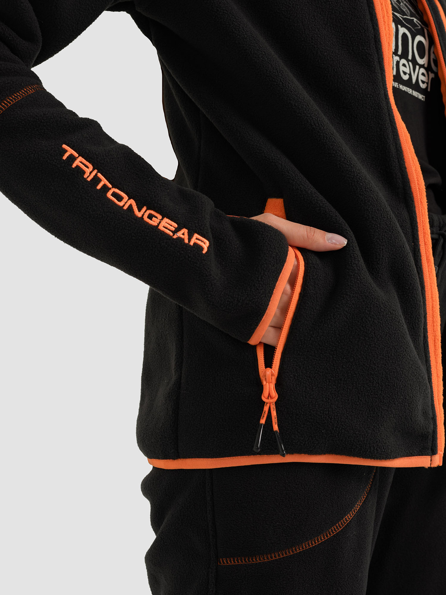 Костюм "RICH" женский (Флис, Черный) TRITON