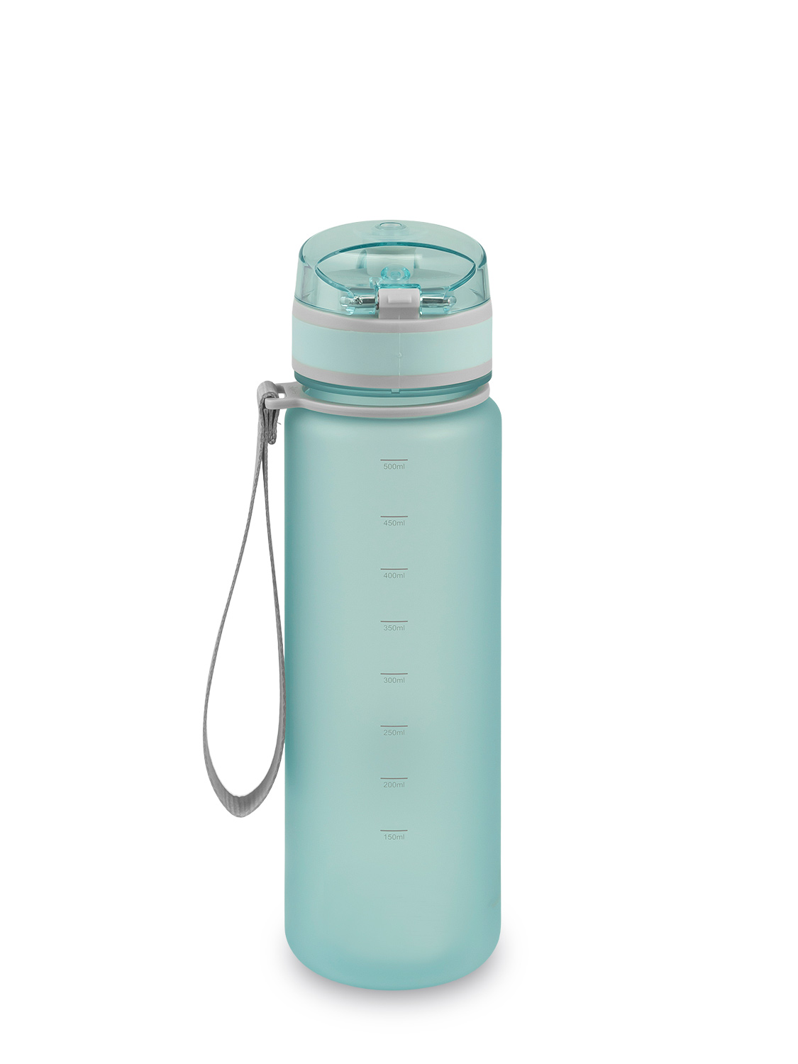 Бутылка тритановая арт.720-500-CNM, 500 мл, голубая матовая, с ситечком