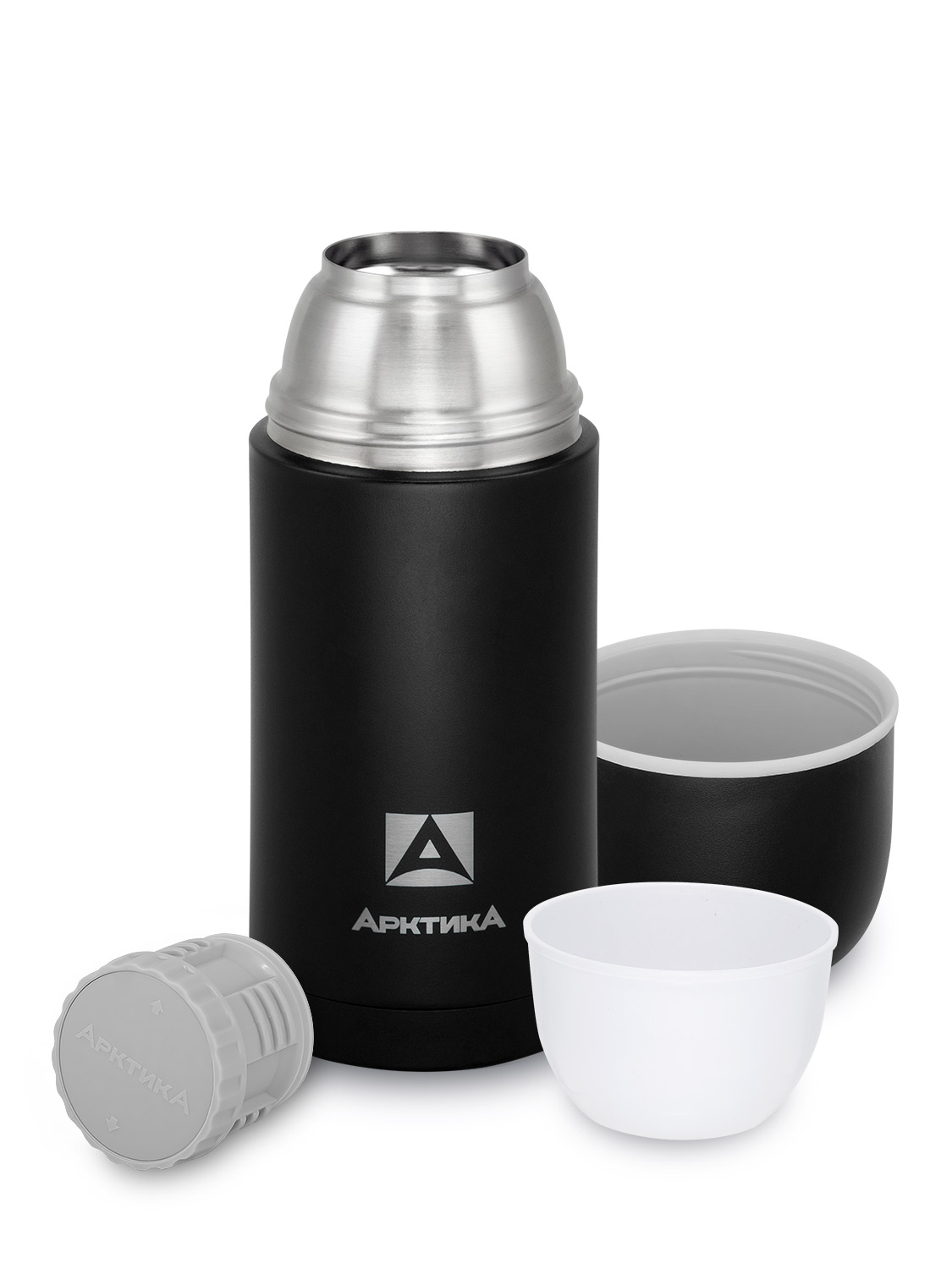 Термос бытовой, вакуумный, питьевой тм "Арктика", 750 мл, арт. 105-750 черный