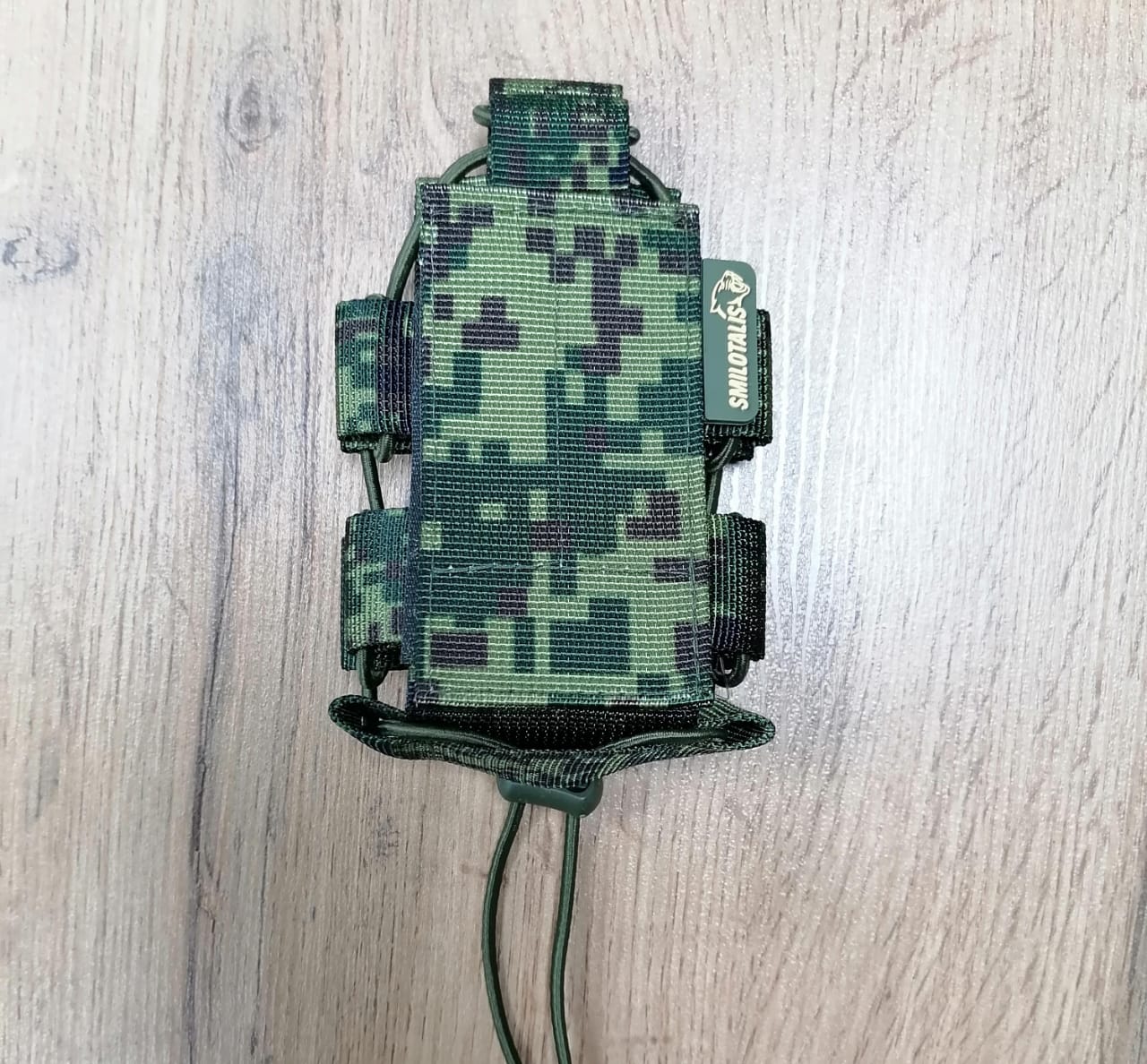 Подсумок под рации открытый Smilotalis цифра зеленая