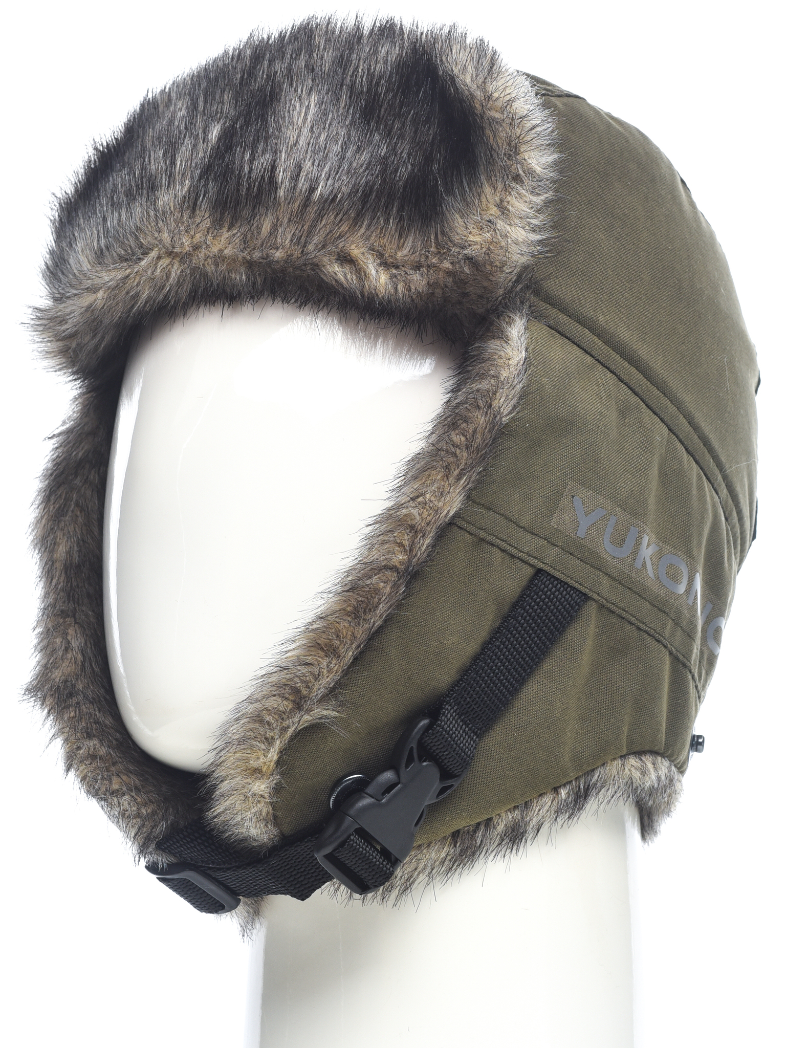 Шапка ушанка зимняя Yukon Ice цвет Хаки ткань Finlandia
