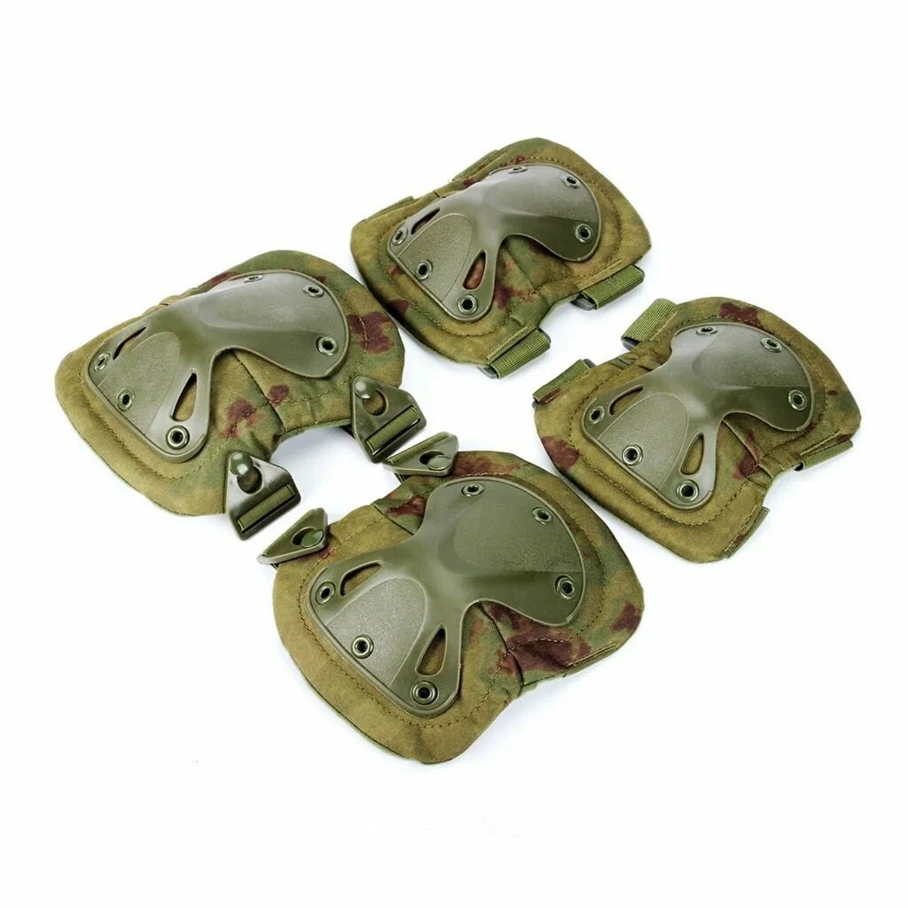 Наколенники съемные тактические Блок-Х + Налокотники-К (Цвет МОХ)