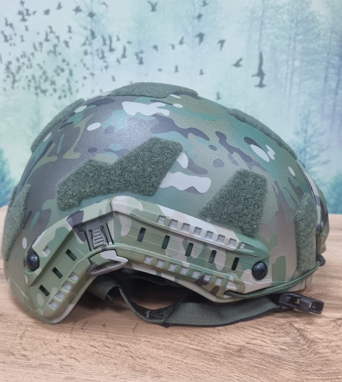 Шлем из кевлара безухий мультикам, класс защиты БР1/С2