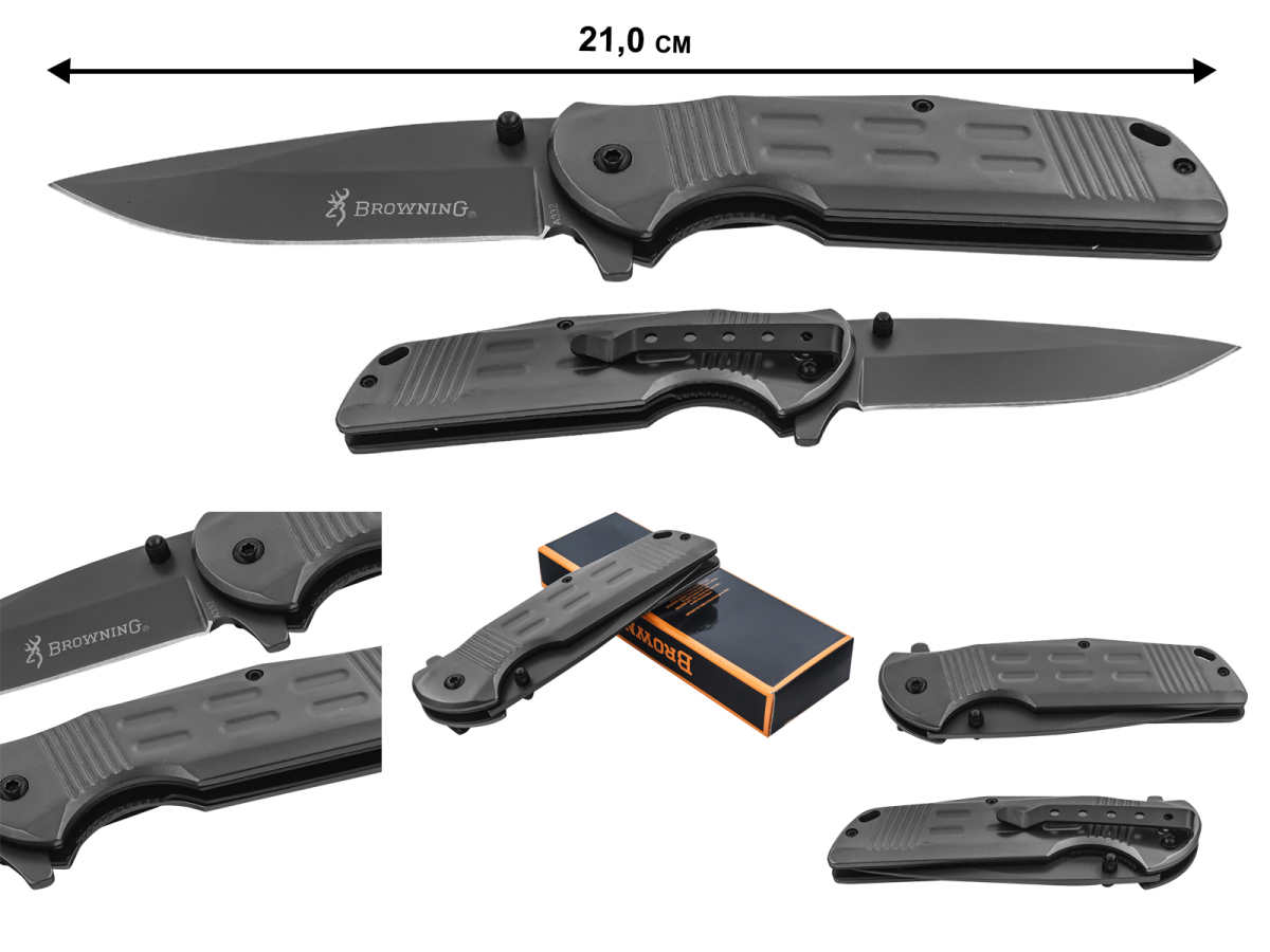 Нож складной Browning A332 Gray Titanium