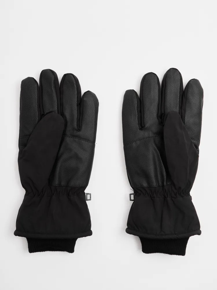 Перчатки горнолыжные мужские "SAIMAA", чёрный, (L)