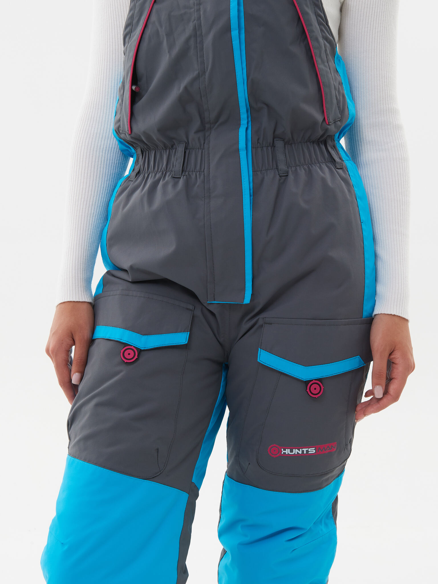 Костюм зимний женский Huntsman Siberia Lady -35°С (цв.серый/голубой, тк. Breathable)