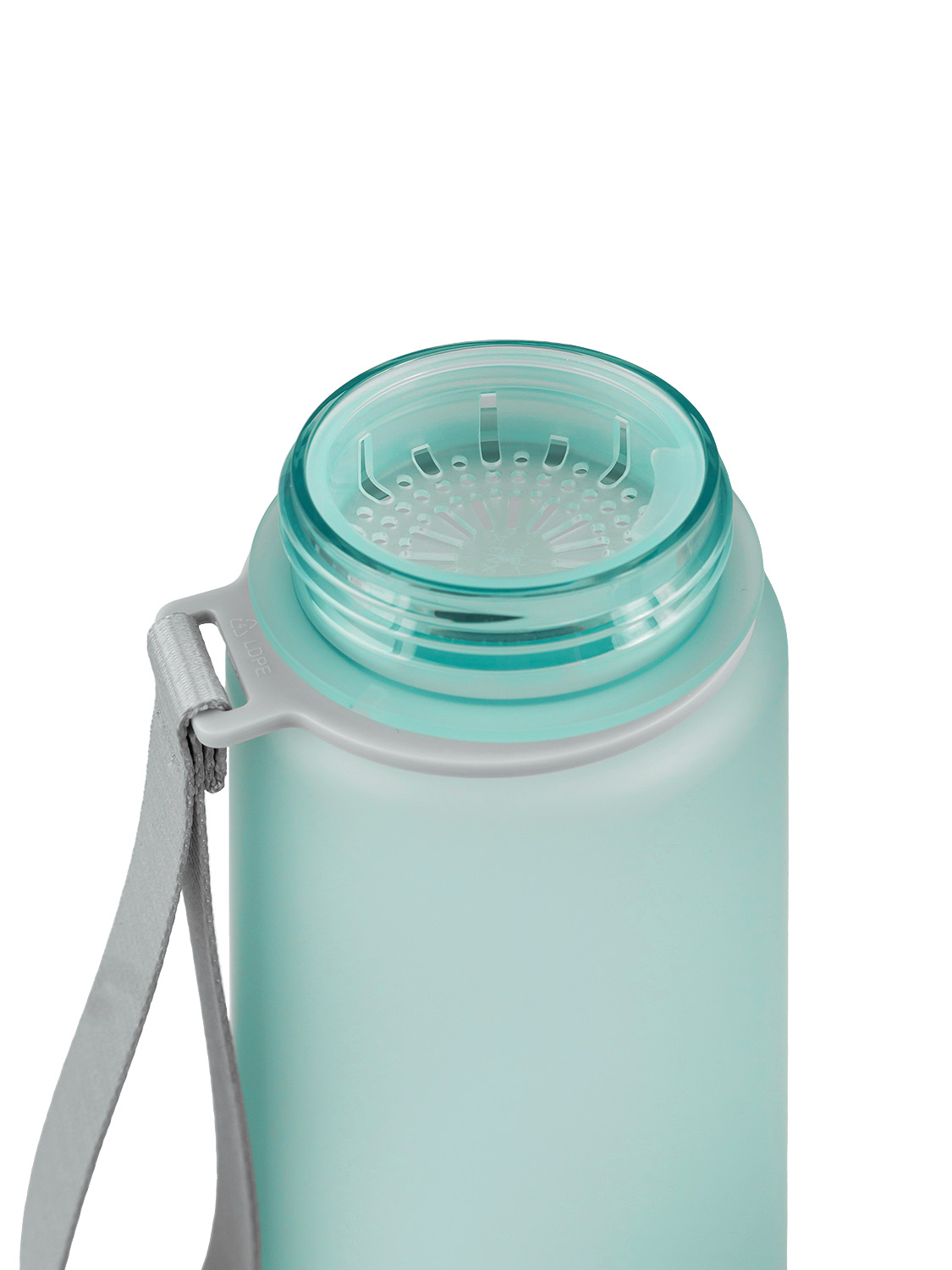 Бутылка тритановая арт.720-500-CNM, 500 мл, голубая матовая, с ситечком