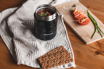 Термос для еды вакуумный, бытовой, тм «Арктика», 0.48 л, арт. 307-480 (чёрный)