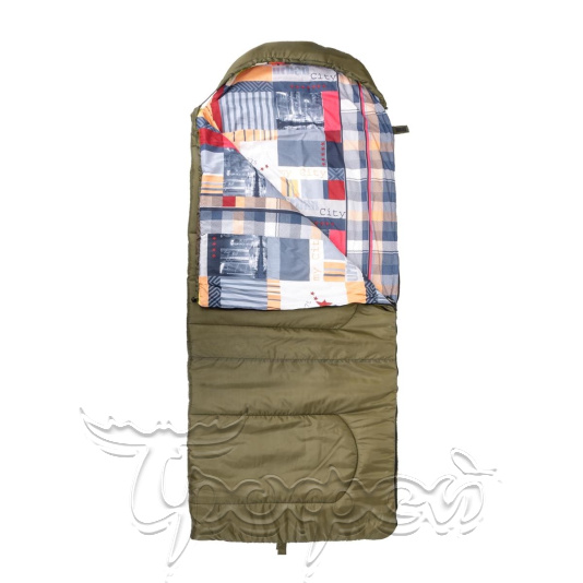 Спальный мешок TRAVEL Wide Plus 300 (220х106)  зелёный NISUS