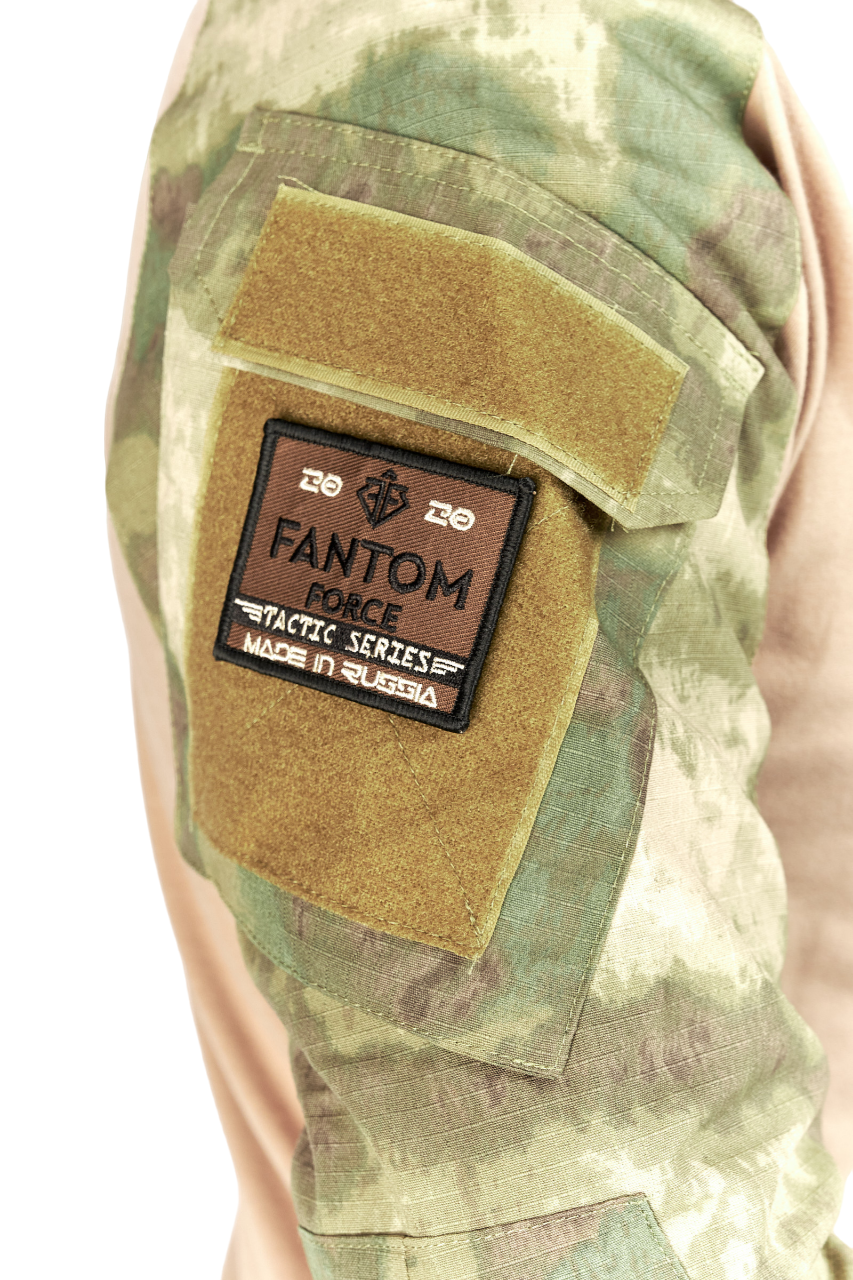 Костюм тактический с пластиковыми локтями и коленями ПЕХОТИНЕЦ, МОХ