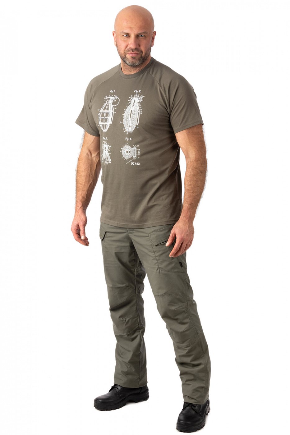 Футболка 7.62 Grenade (Гренейд) (хлопок, олива)
