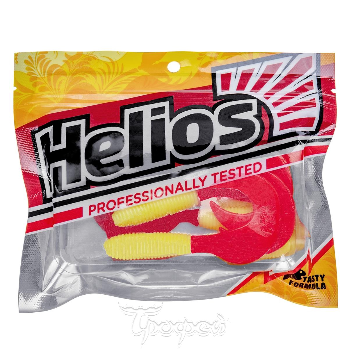 Твистер несъедоб. Credo 3,35"/8,5 см Yellow RT 20шт. (HS-11-038-N-20) Helios
