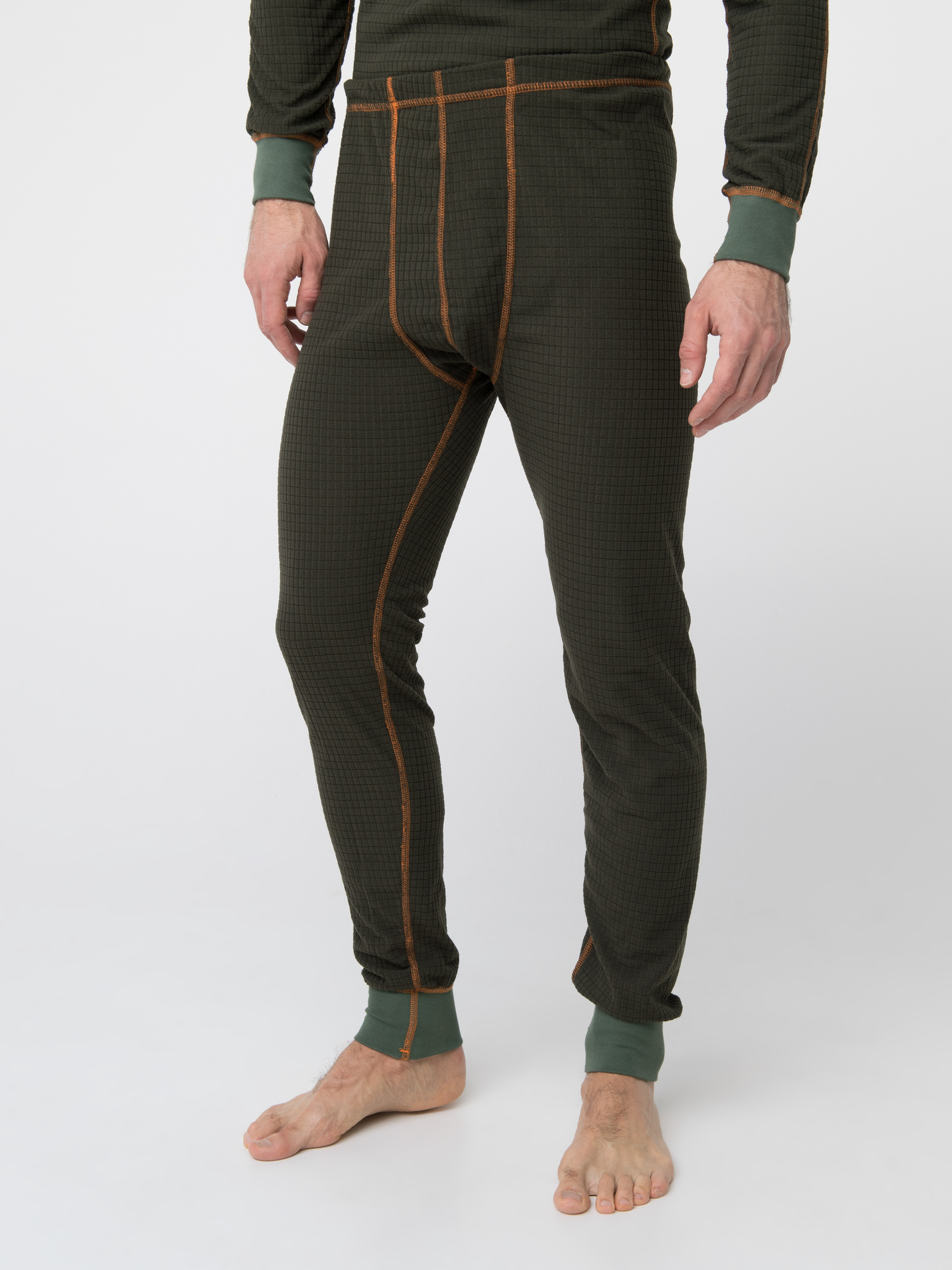 Термобелье Thermoline ZIP Хаки Флис Фактурный -40С