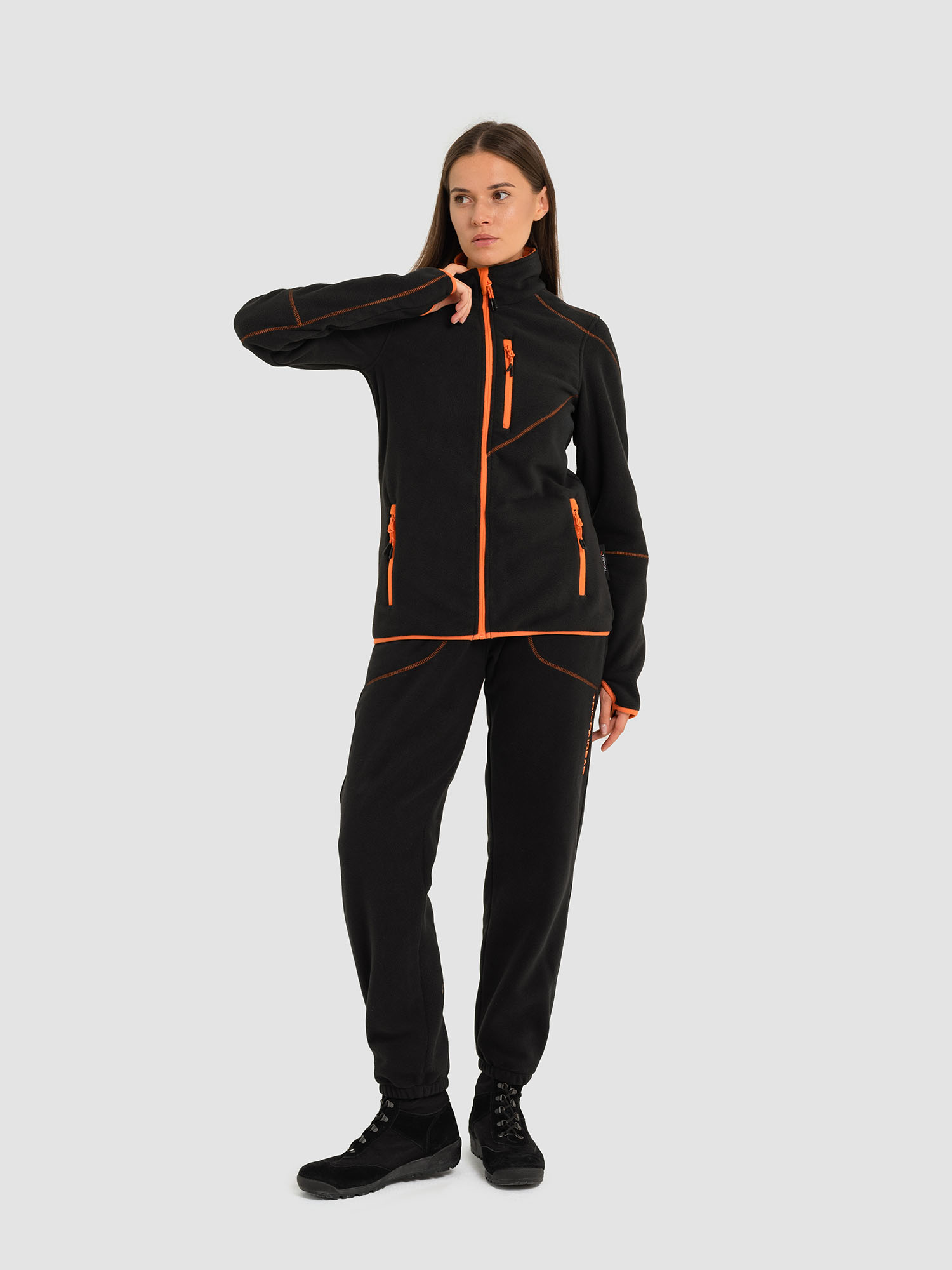 Костюм "RICH" женский (Флис, Черный) TRITON