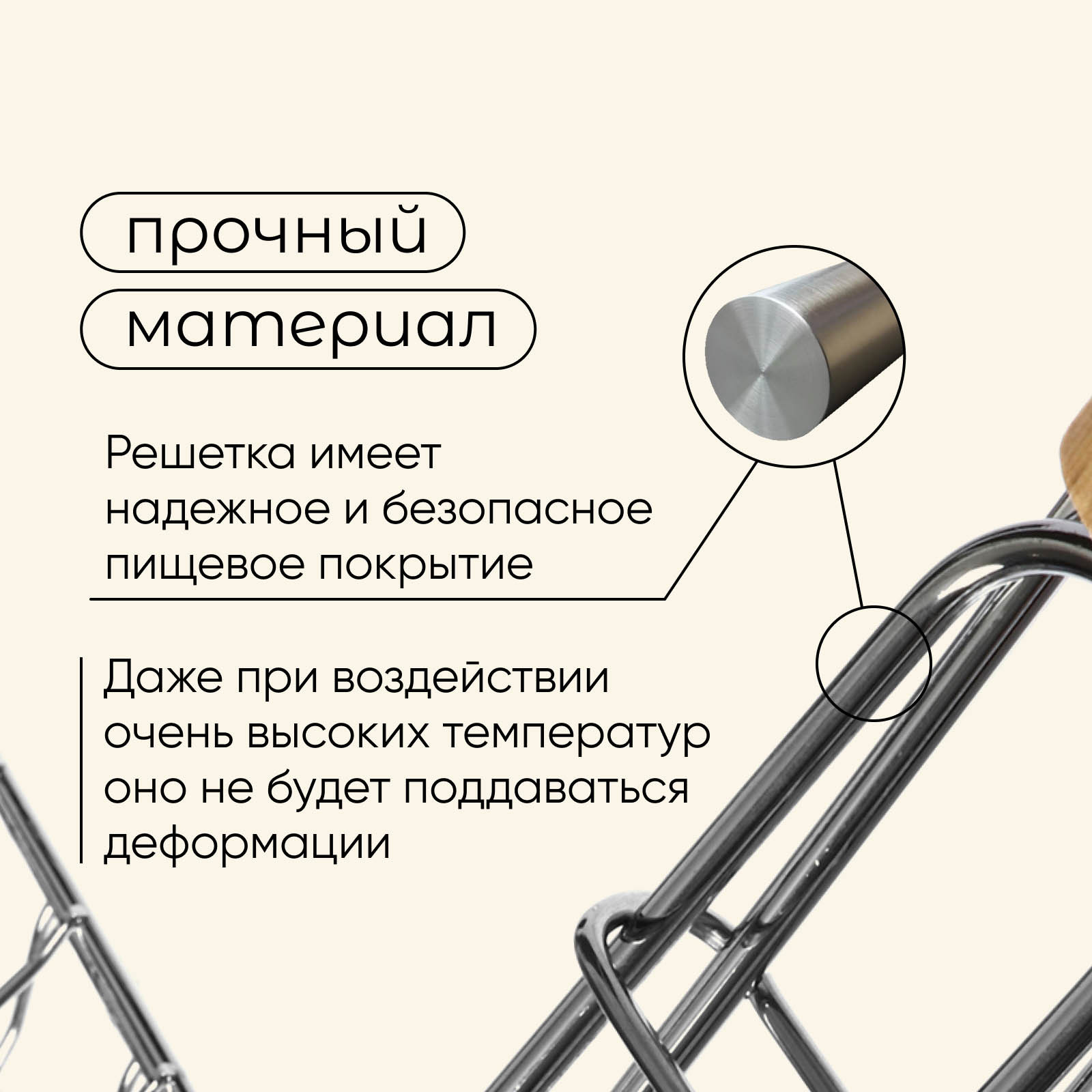 Решетка - гриль универсальная Maclay 21x34 см хромированная сталь