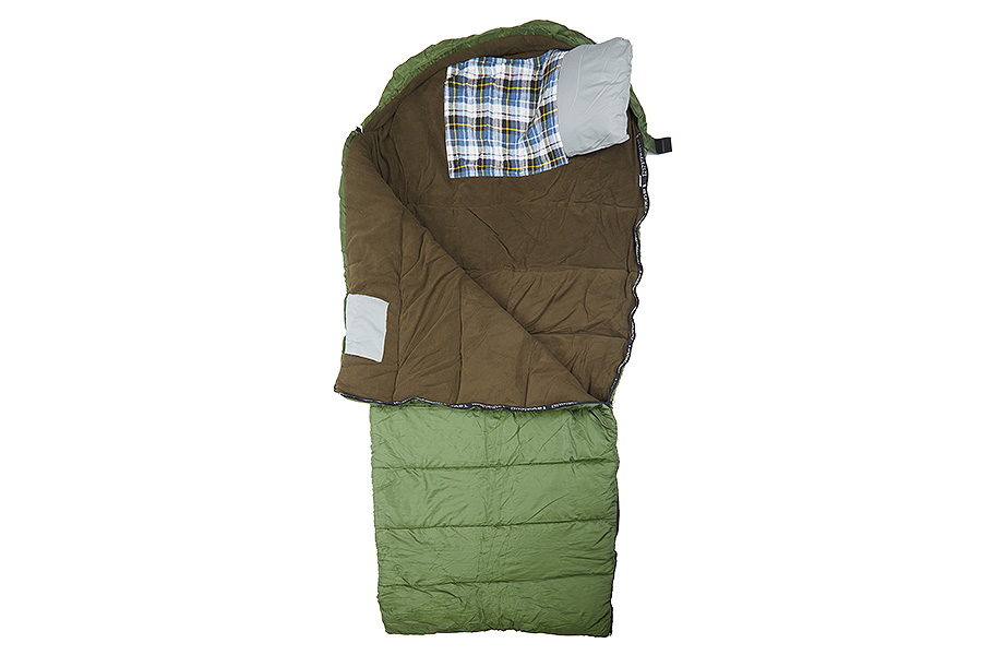 Спальный мешок-одеяло с капюшоном -27С TauMANN Patrol -L молния слева
