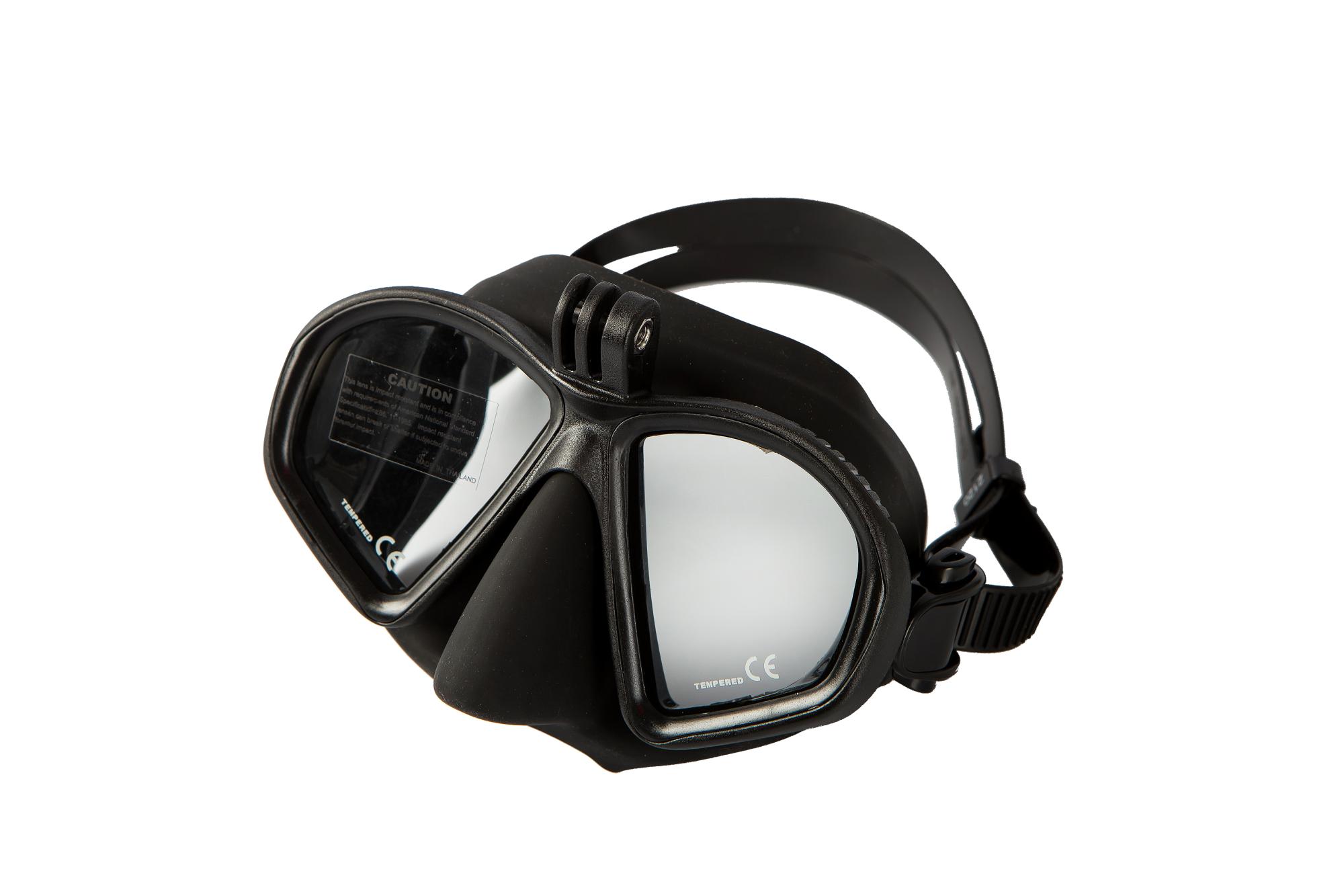 Маска Aquateam Hunter с двойными линзами  креплением GoPro c боксом