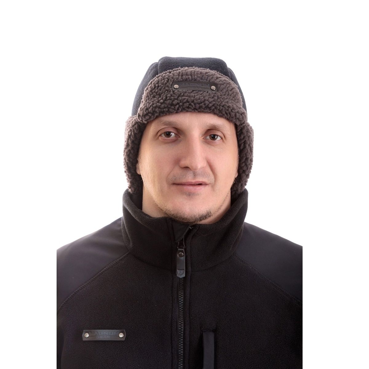 Шапка-ушанка NIVIS черный