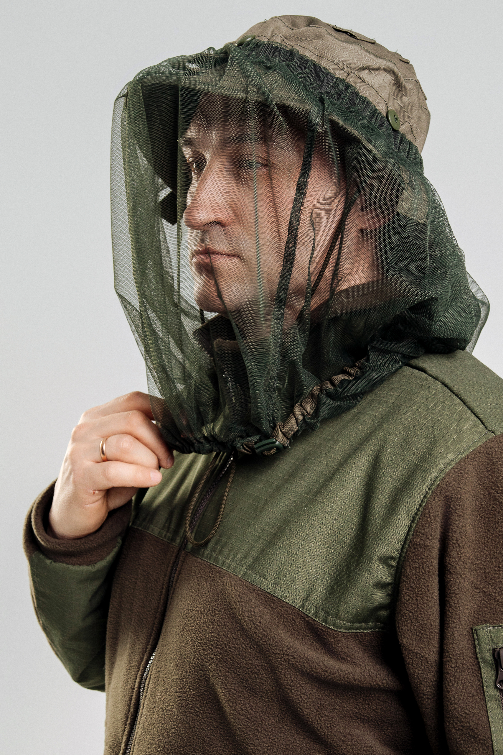 Панама тактическая с сеткой ОЛИВА