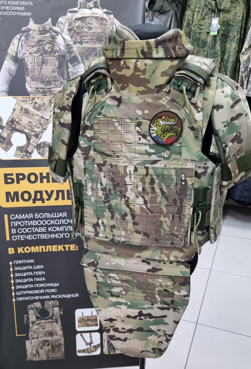 Комплект СИБЗ плитник+шея+плечи+пах+баллистика МУЛЬТИКАМ